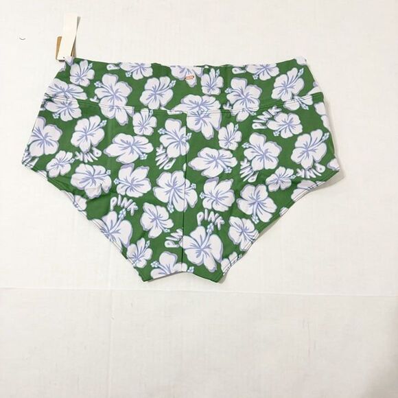 Pink Victoria's Secret NWT Sz XL Forest Pine Hibiscus High Waist Swim Bottom - Picture 6 of 7